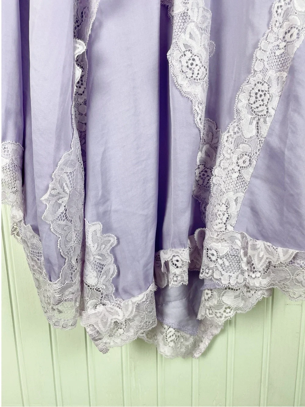 Intimately Free People Neon Nights Half Slip Lilac Skirt XS Lace Coquette Fairy